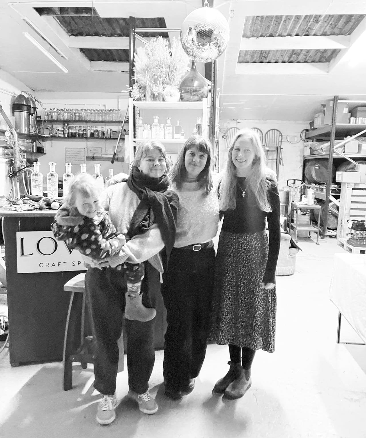 Loveday Spirits team celebrating New Year 2024 in Cornwall