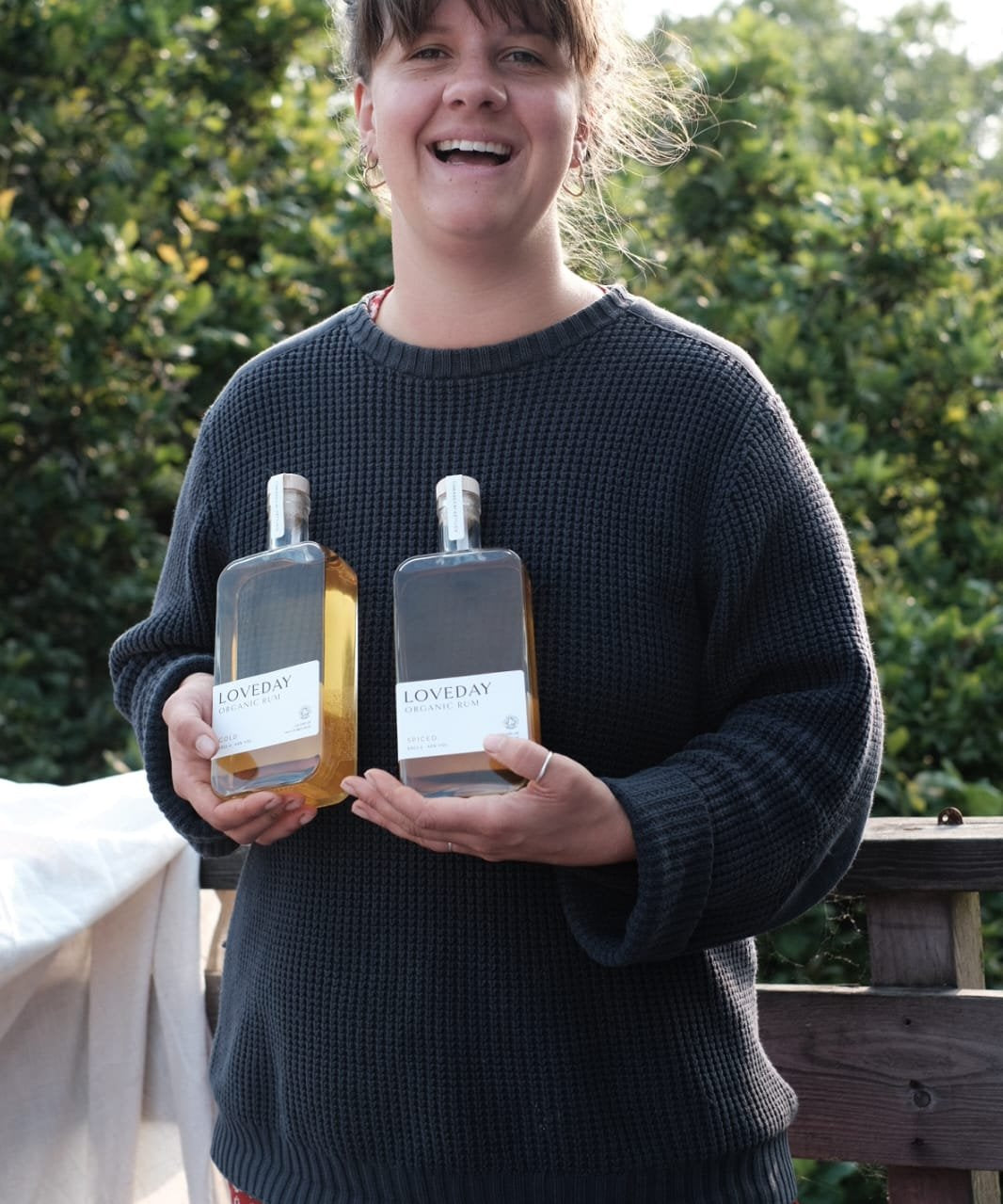 Loveday Organic Spiced Rum bottle winning international spirits award