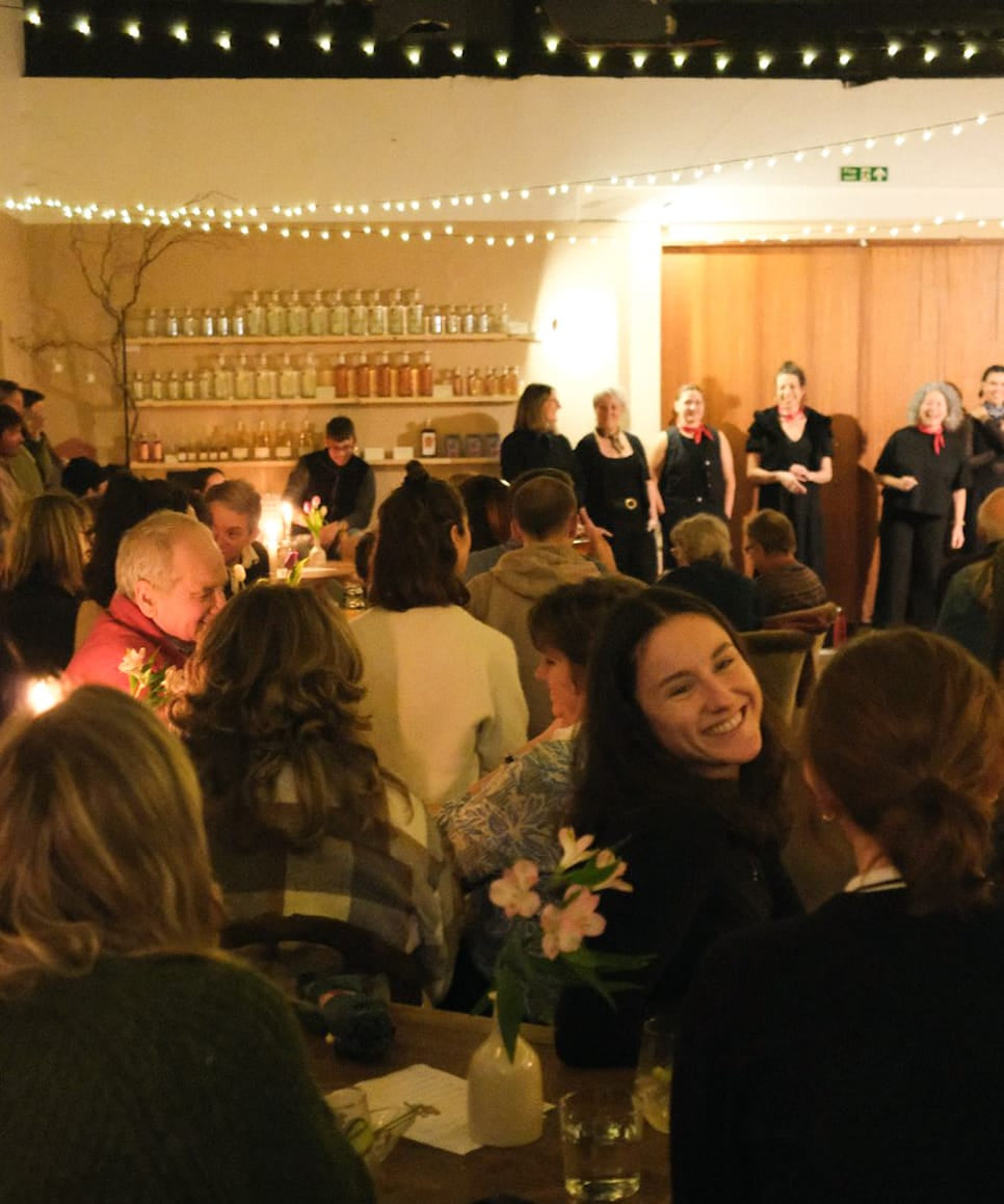Femmes de La Mer sang in the distillery and it was beautiful