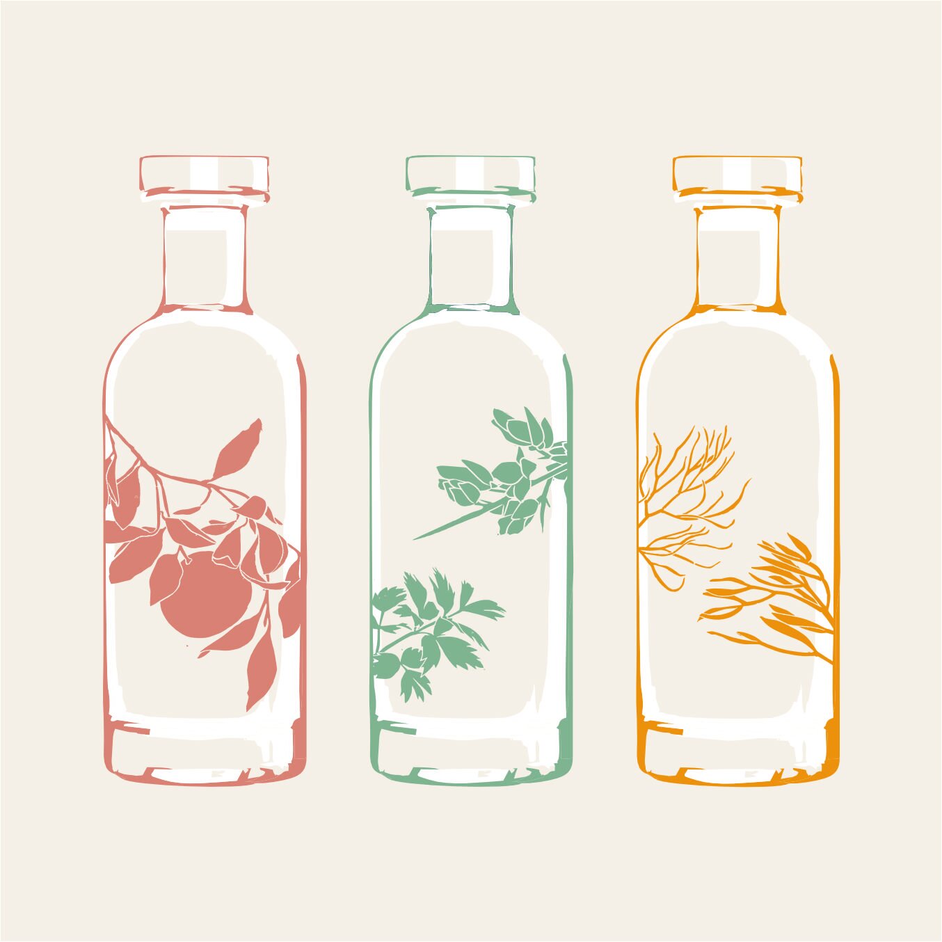 Loveday Kissing Gate Gin first look detail shot with botanicals