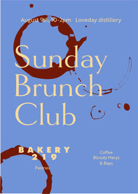 SUNDAY BRUNCH CLUB - 9th August, 10-2pm